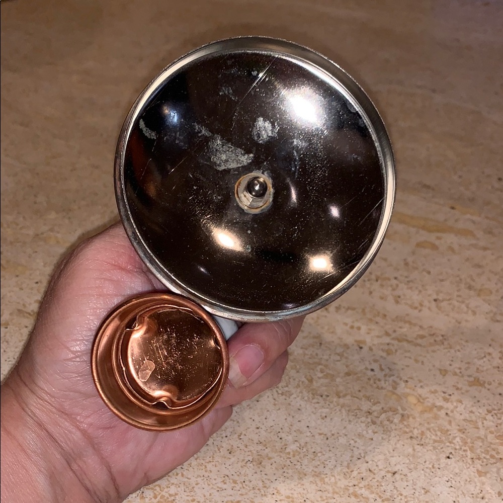 Copper Tea Kettle with Porcelain Handle - Picture 5 of 11